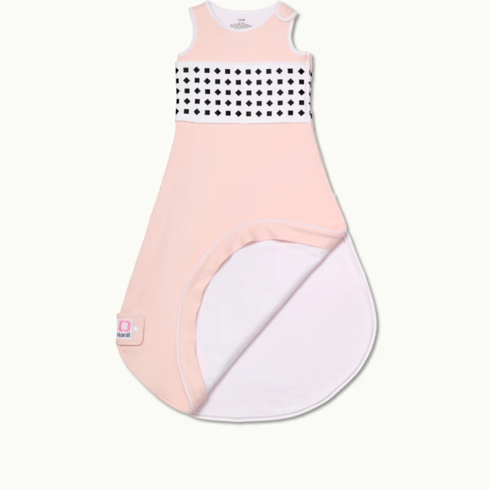 Pink and White Nanit Breathing Wear Sleep Sack